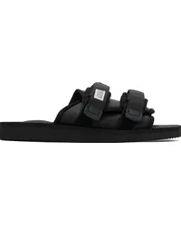 SUICOKE Black Moto-Cab Sandals Black