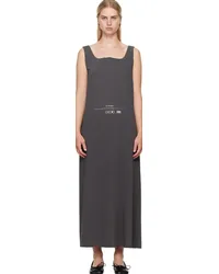 Maison Margiela Gray Fluid Maxi Dress Dark