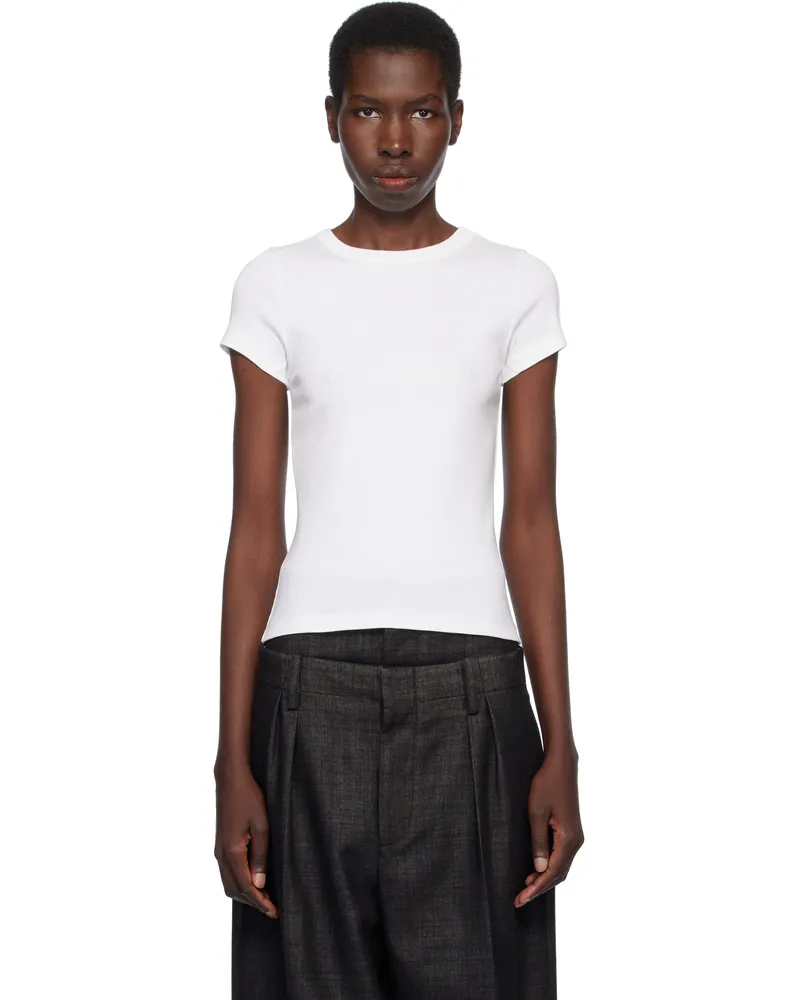 Flore Flore White Car Baby T-shirt White