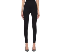 Black Front Zip Leggings