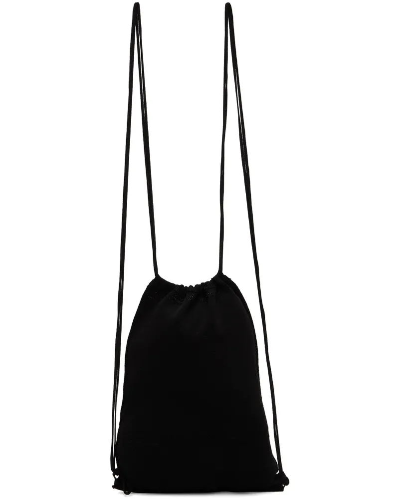 LOW CLASSIC Black Punching String Backpack Black