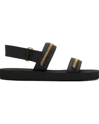 Giuseppe Zanotti Black Zip Sandals Black