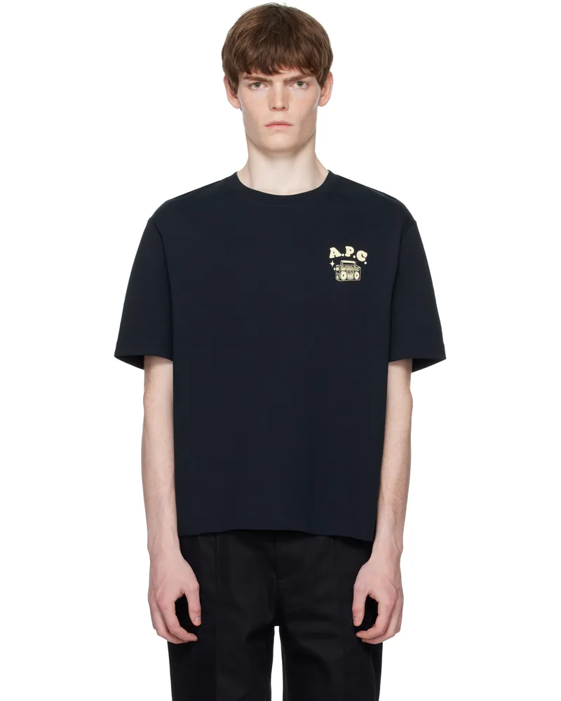 A.P.C. Navy Disco T-shirt Iak