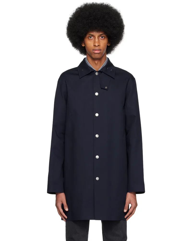 A.P.C. Navy Thibault Coat Iak