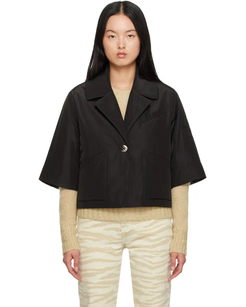 Ganni Black Padded Blazer 099