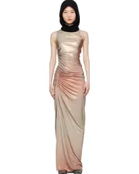 Rick Owens Lilies Gold Lido Svita Maxi Dress 123d