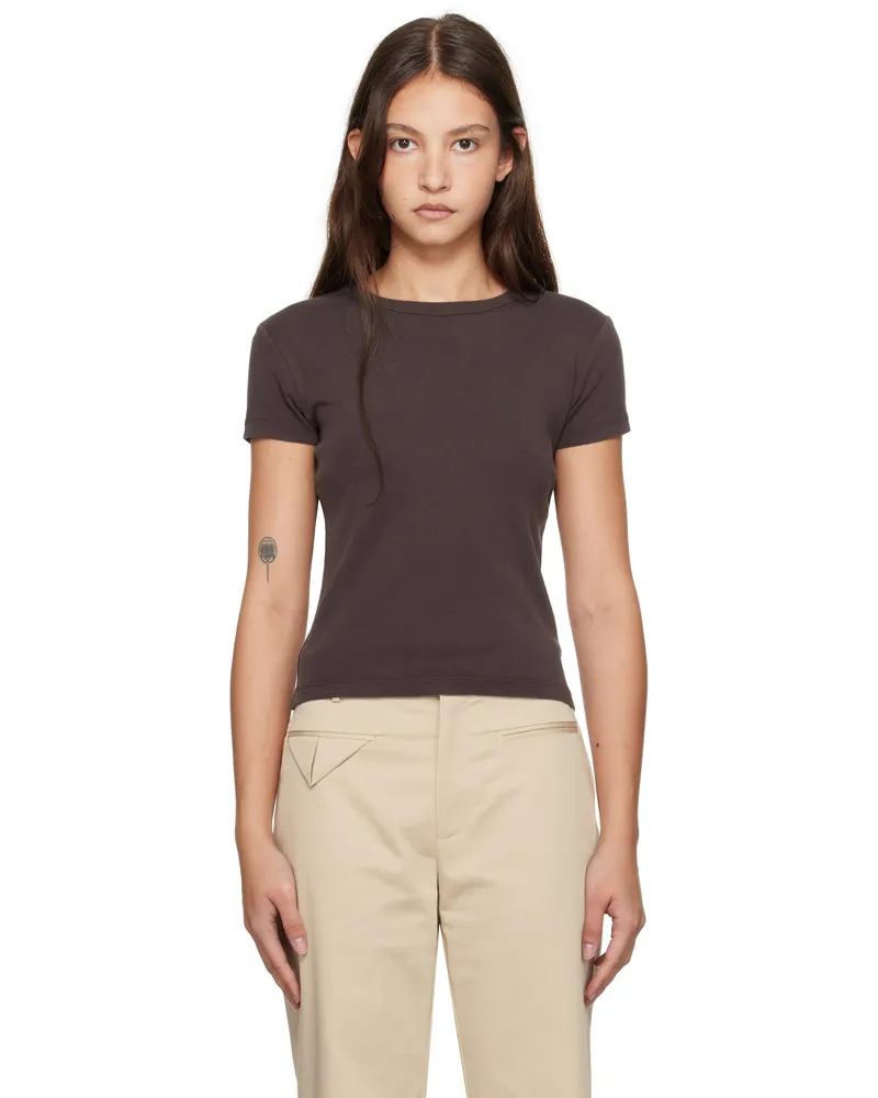 St. Agni Purple Organic Cotton Baby T-shirt Raisin