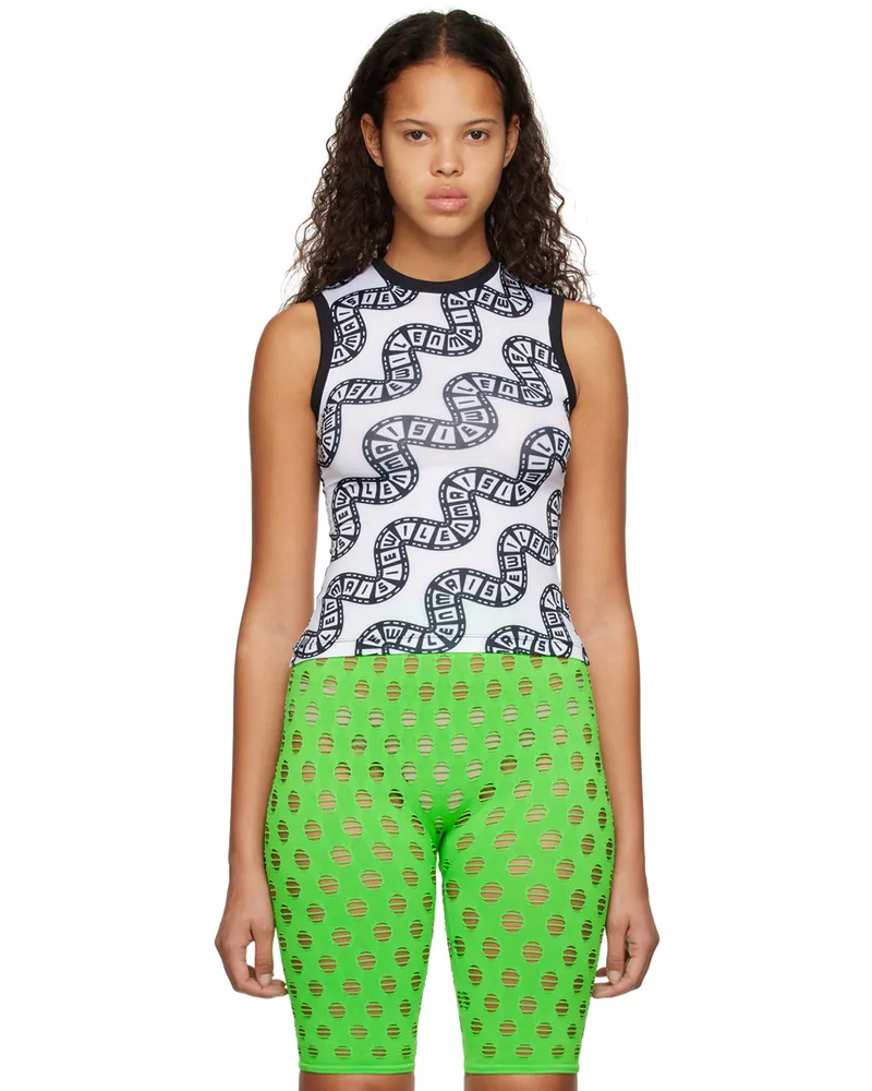 Maisie Wilen White Muscle Beach Tank Top Hollywood