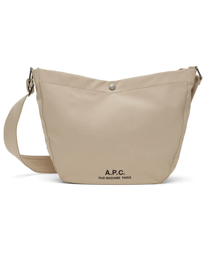 A.P.C. Beige Journal Bag Baa