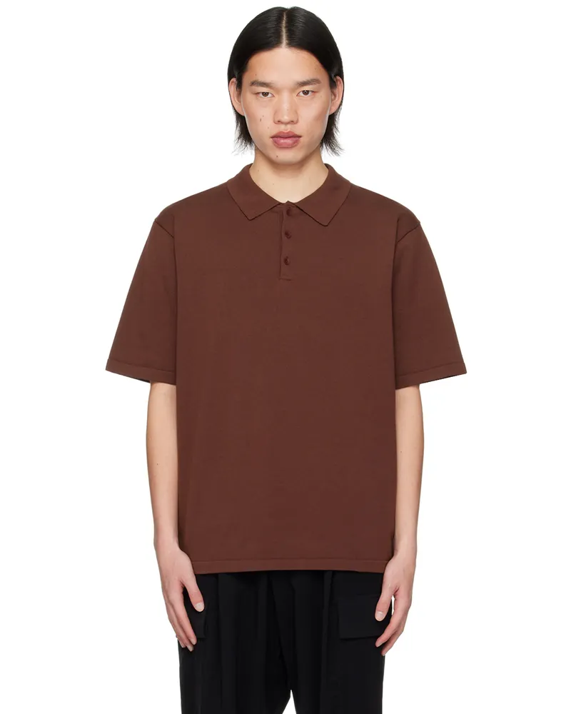 ATON Brown Natural Dyed Polo 035