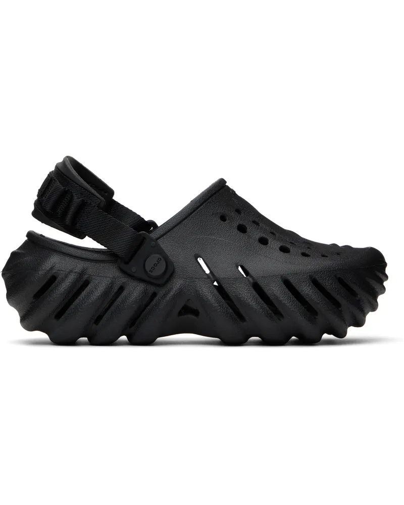 Crocs Black Echo Clogs Black