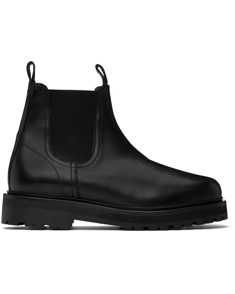 Studio Nicholson Black Kick Chelsea Boots Black