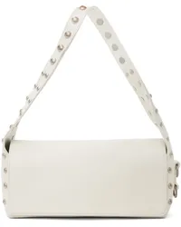 OPEN YY White Stud Duffle Bag White