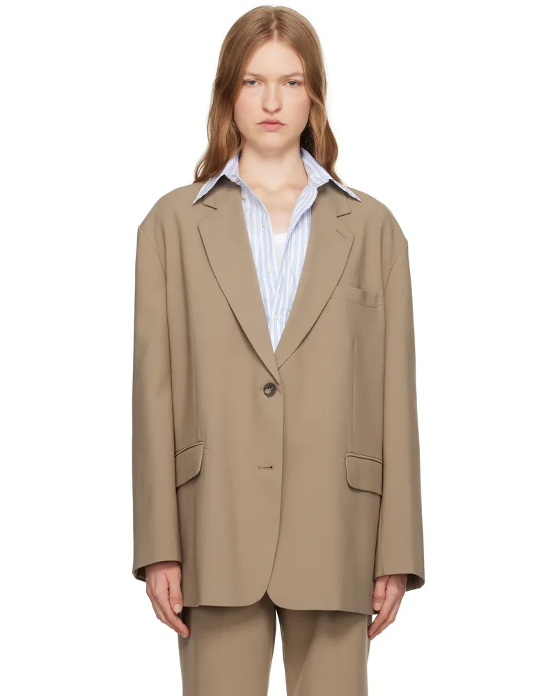 FRANKIE Shop Beige Bea Blazer Latte