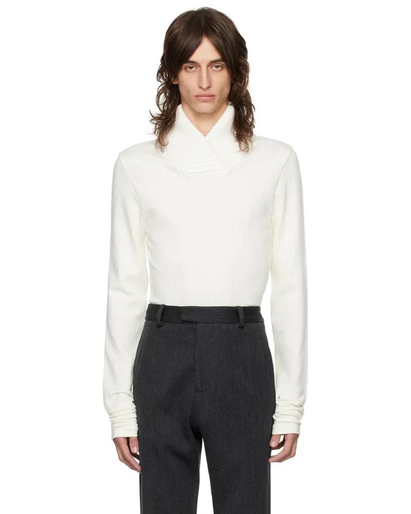 16ARLINGTON Off-White Cary Sweater Ecru
