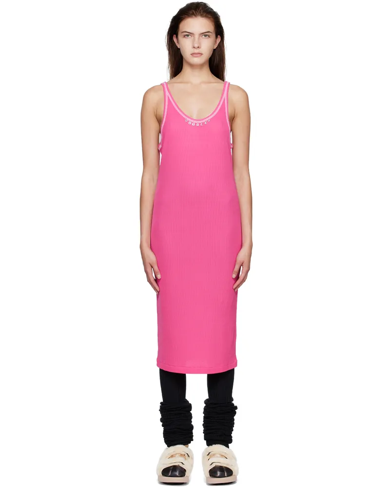 Doublet Pink Rib Minidress Pink