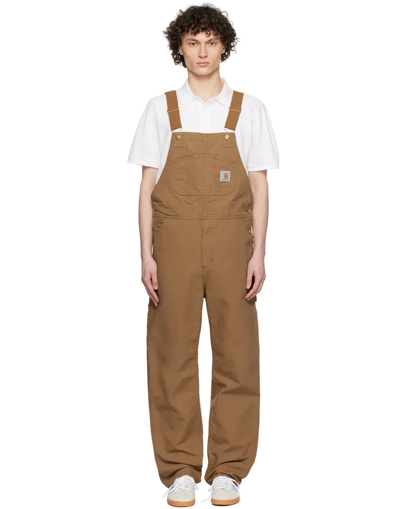 Carhartt WIP Brown Bib Overalls Hz02