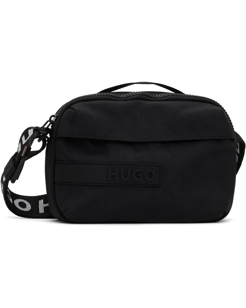 HUGO BOSS Black Recycled Nylon Canvas Bag 001-black