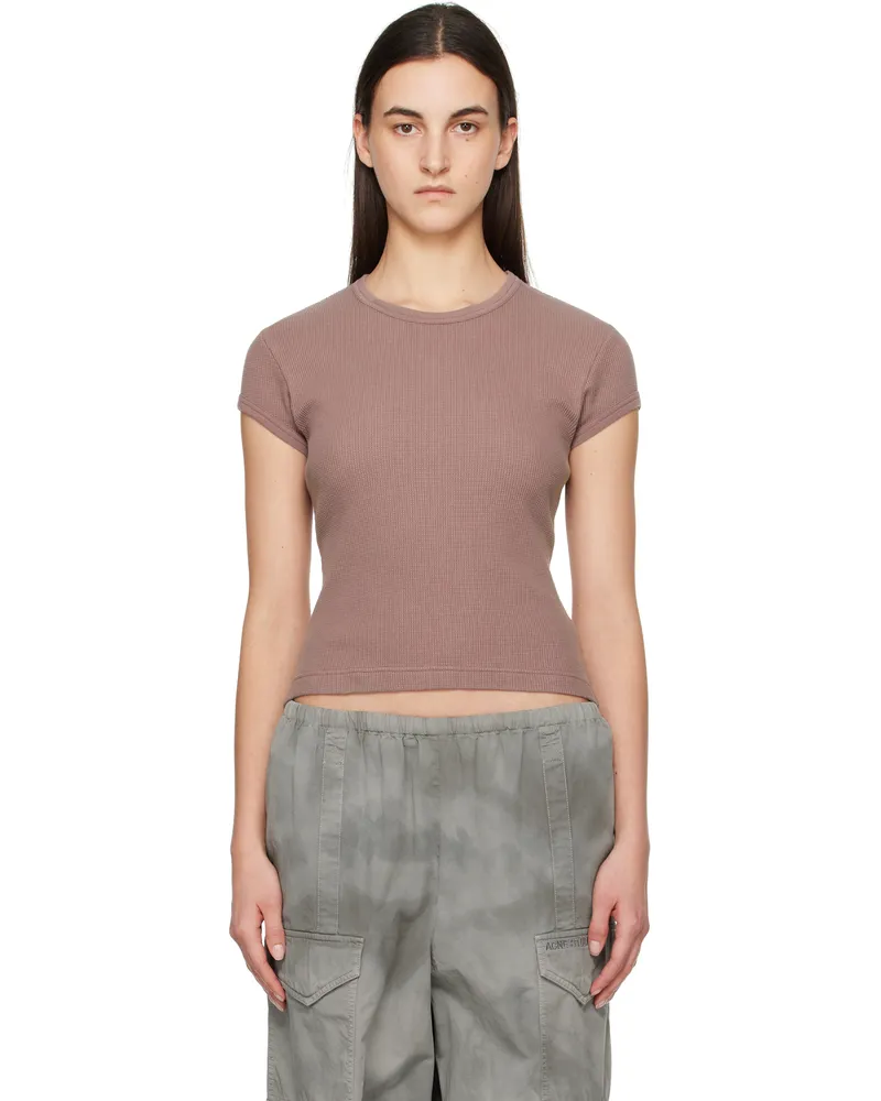 Acne Studios Purple Waffle Knit T-shirt Adb
