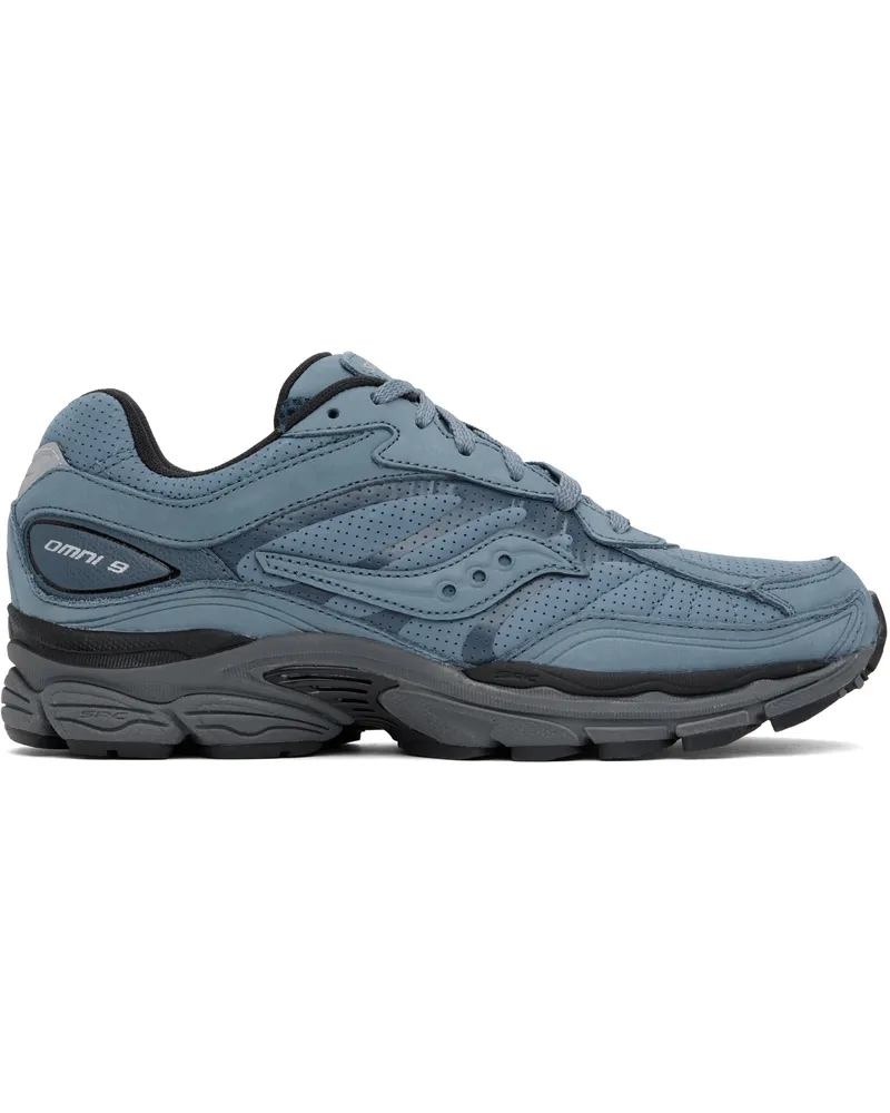 Saucony Blue ProGrid Omni 9 Reinvention Sneakers Blue