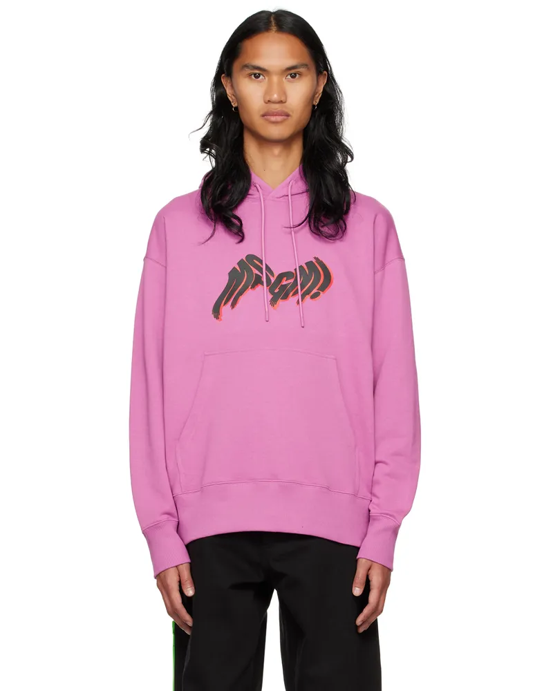 MSGM Purple Bonded Hoodie 72