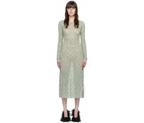Gray Moonogram Midi Dress