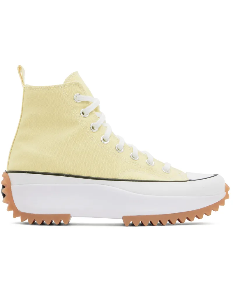 Converse Yellow Run Star Hike Hi Sneakers Lemon