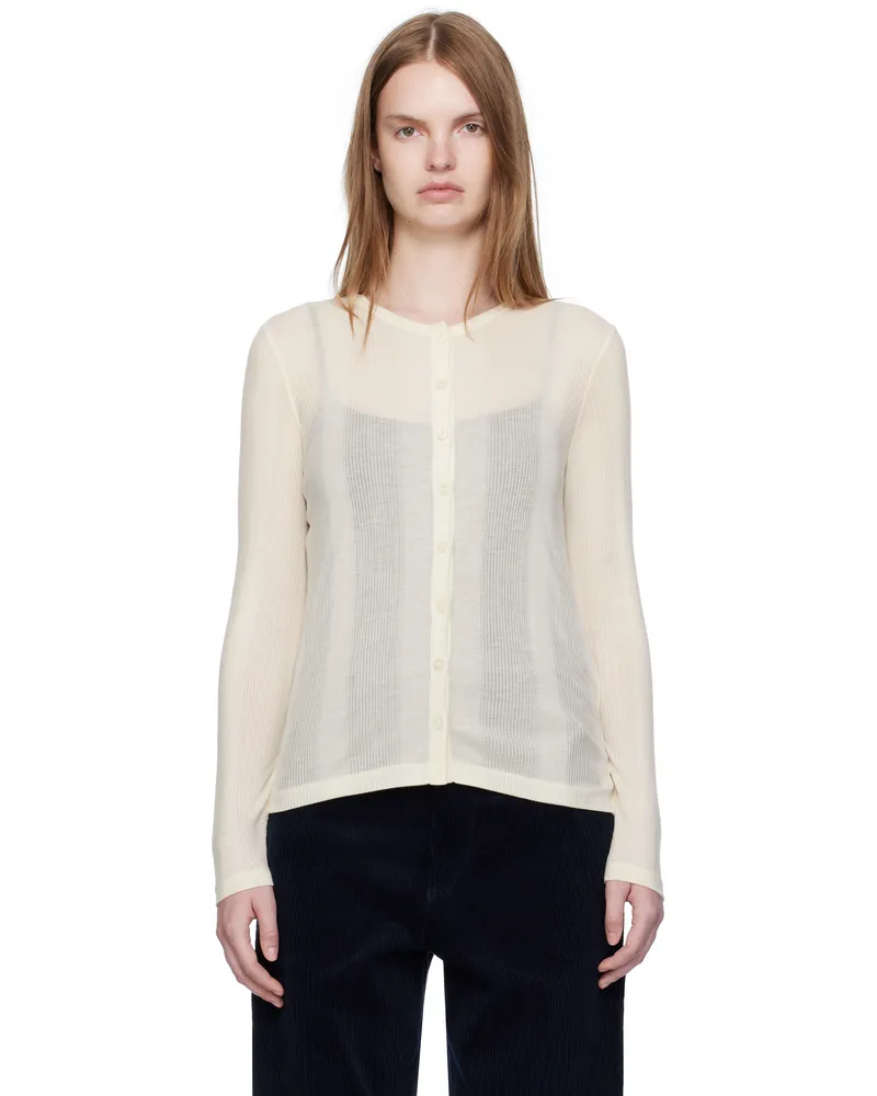 A.P.C. Off-White Lorie Cardigan Aad
