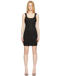 Hervé Léger Black Shadow Stripe Mini Dress Black