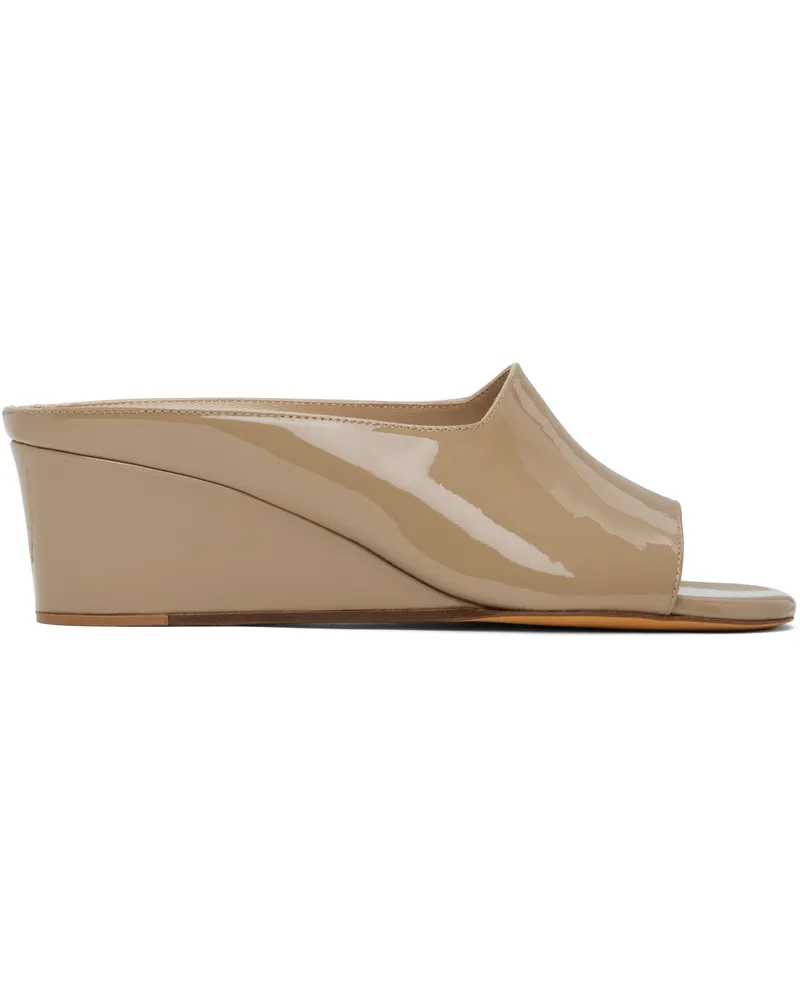 Maryam Nassir Zadeh Taupe Yves Wedge Heeled Sandals 321
