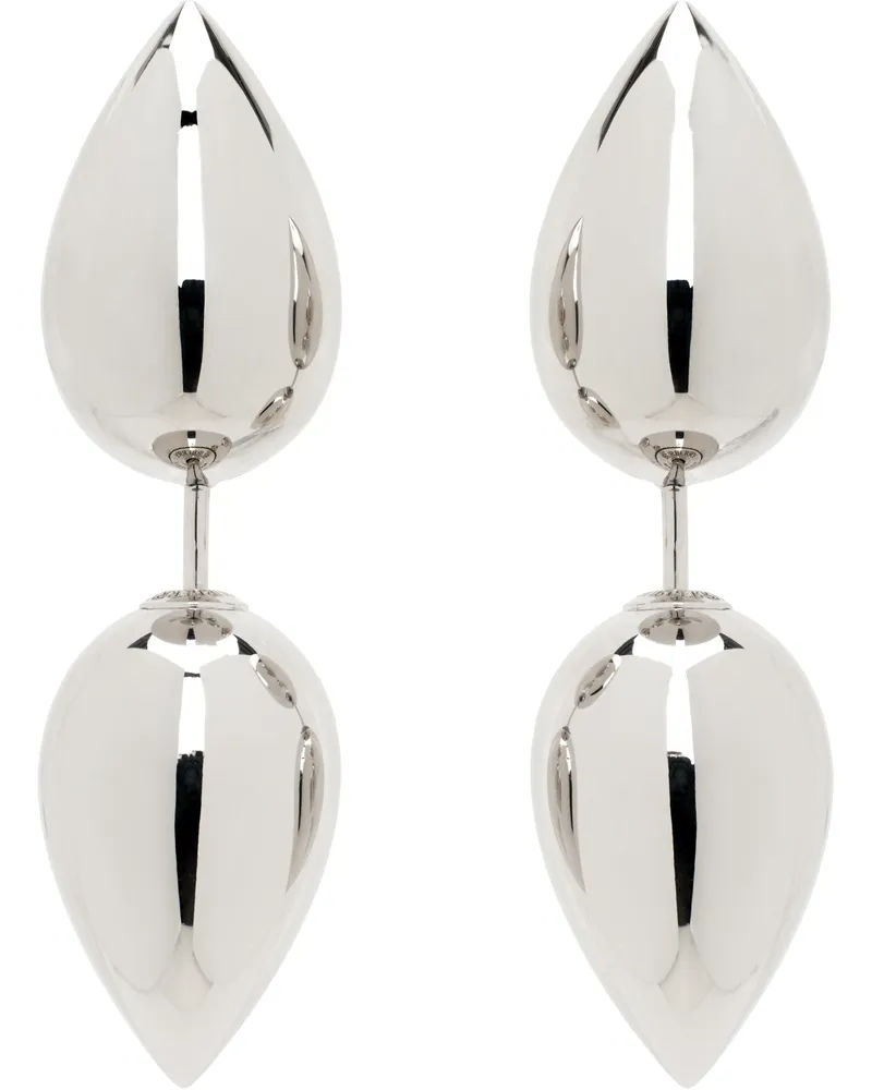 Burberry Silver Spear Stud Earrings Silver
