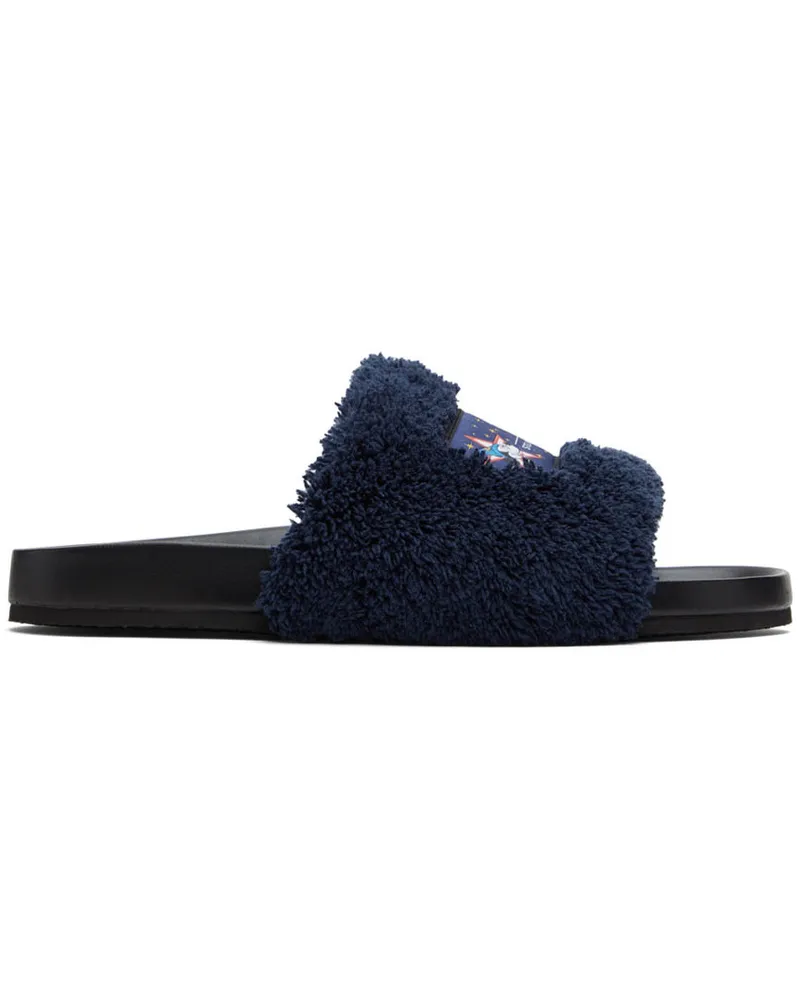Stella McCartney Navy Fantasia Mickey Vesta Slides Navy