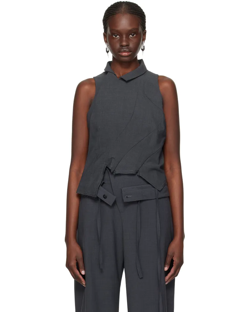 OTTOLINGER SSENSE Exclusive Gray Tank Top Anthracite