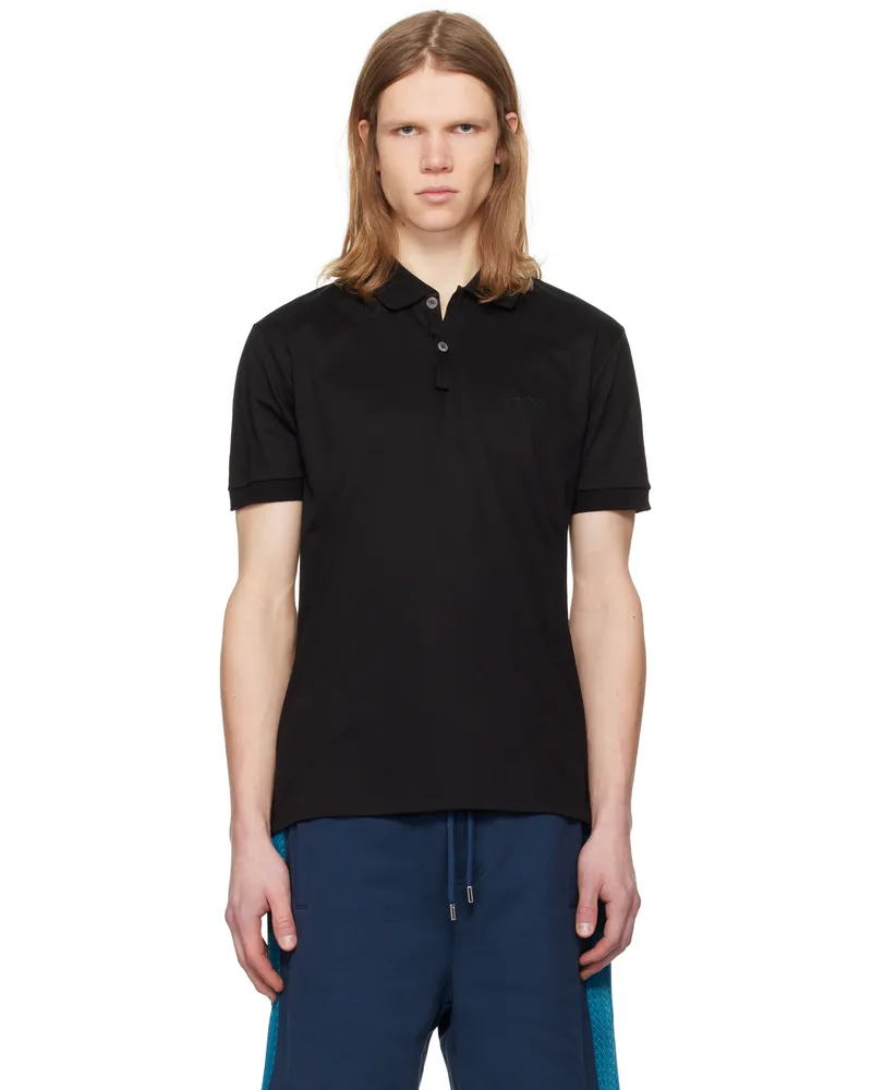Lanvin Black Regular Polo Black10