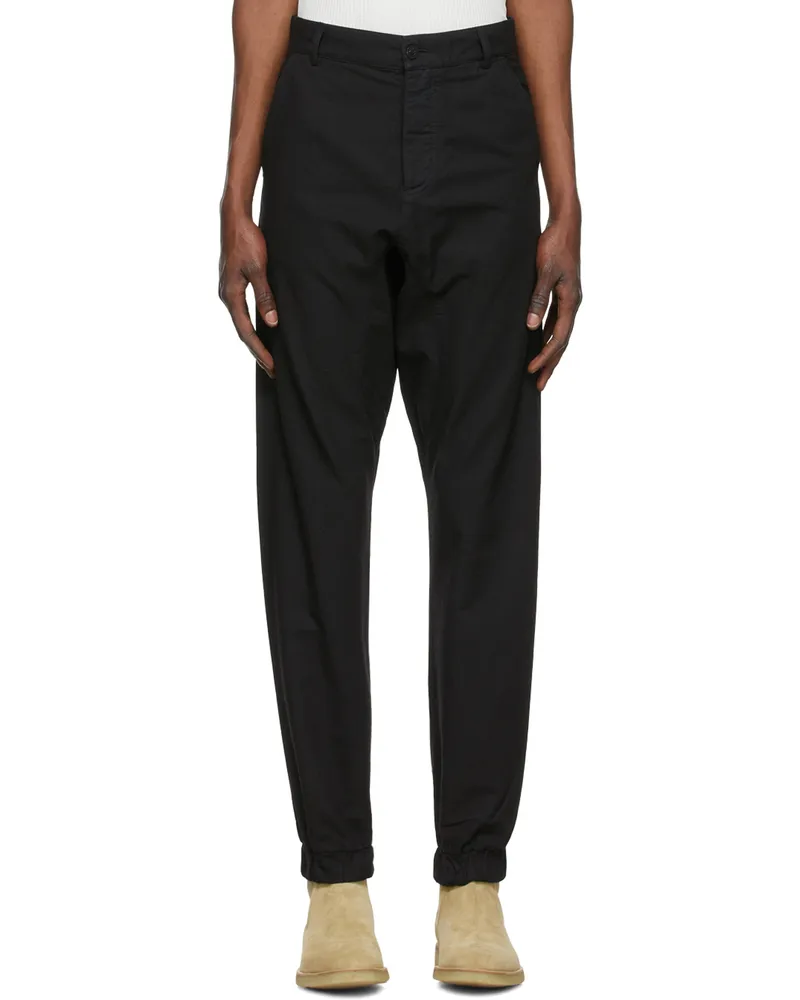 Winnie NYC Black Cotton Trousers Black