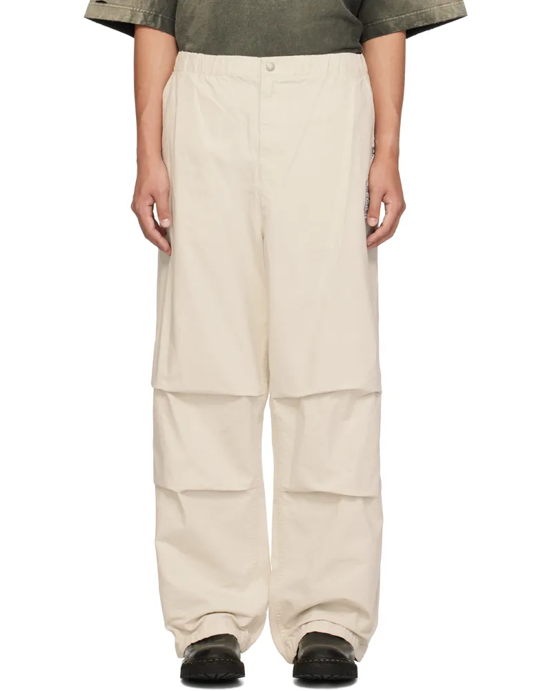 MIHARAYASUHIRO Beige Ripstop Parachute Trousers White