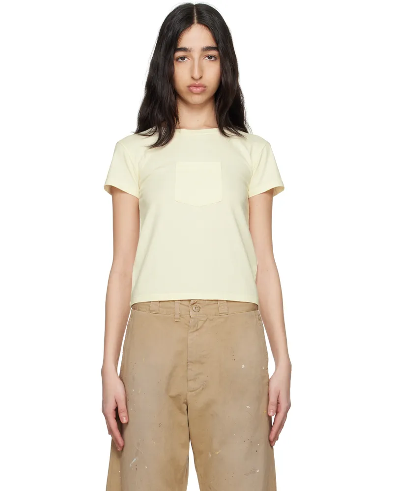 Maison Margiela Yellow Heavy Cotton Jersey T-shirt 151