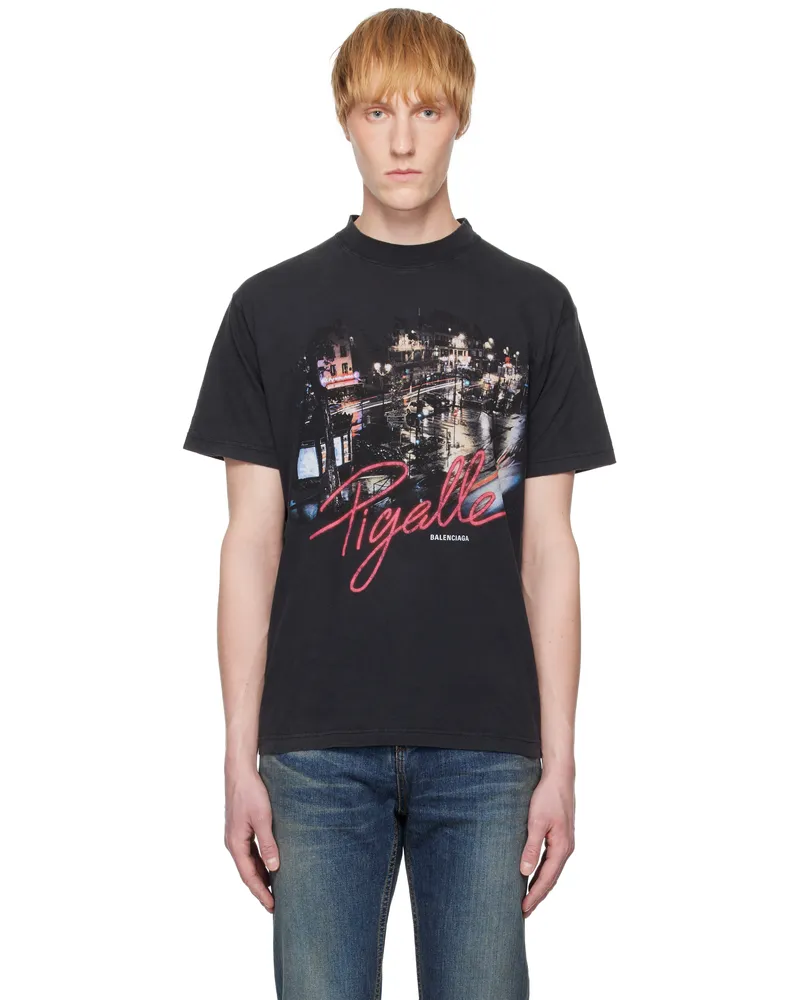 Balenciaga Black 'Pigalle' Small Fit T-shirt 1041