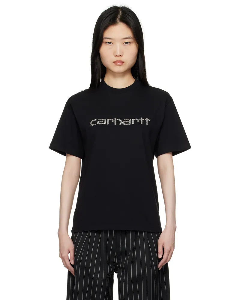 Carhartt WIP Black Rivet Script T-shirt Black