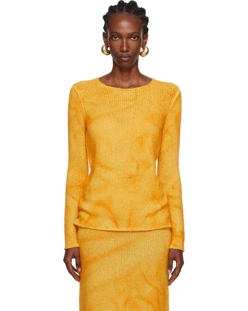 Gabriela Hearst Yellow Chivall Sweater Auf
