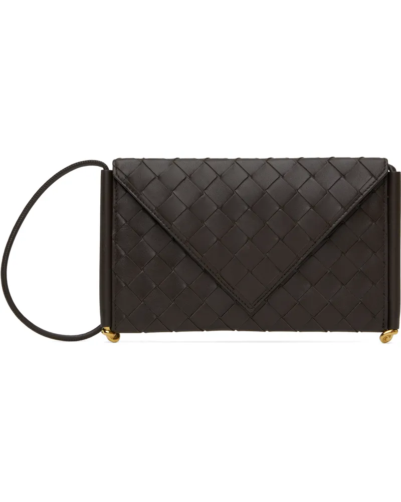 Bottega Veneta Brown Solstice Horizontal Phone Bag 2190
