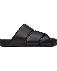 Bottega Veneta Black Bridge Mule Sandals 1000-black