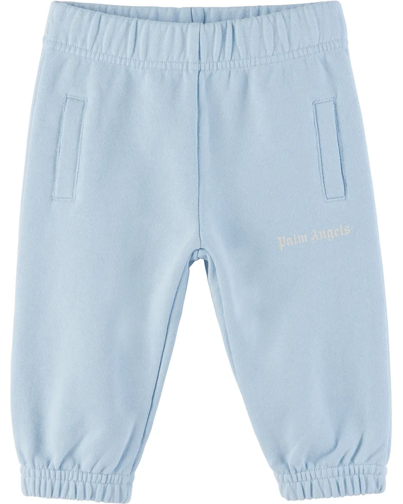 Palm Angels Baby Blue Logo Sweatpants Light