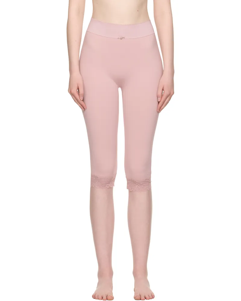 SKIMS Pink Vintage Shapewear Capri Leggings Morganite