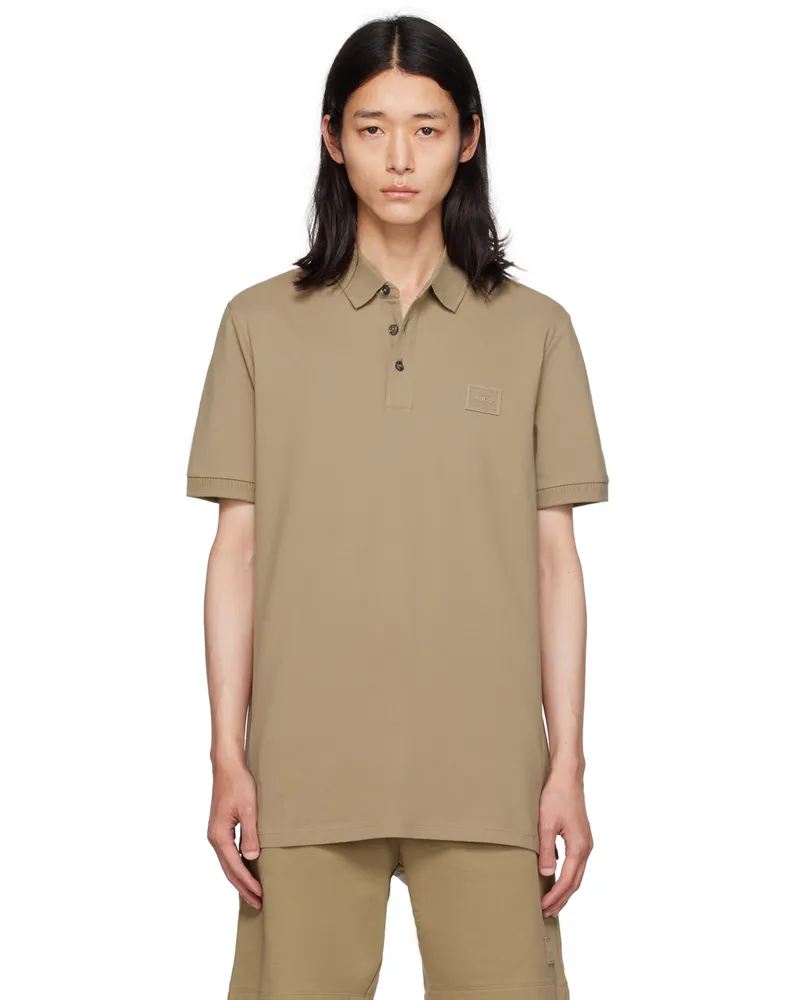 HUGO BOSS Brown Patch Polo 242