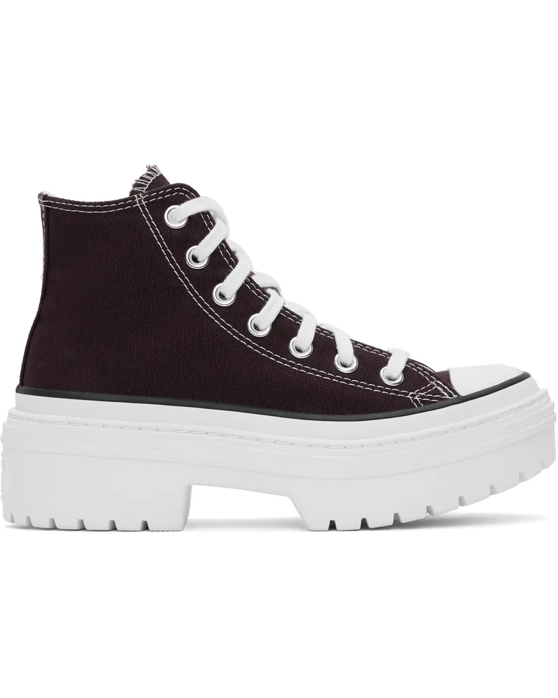 Converse Burgundy Chuck Taylor All Star Lugged Heel Platform Sneakers Bldstne