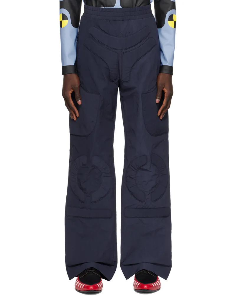 Walter van Beirendonck Navy Space Trousers Cc10