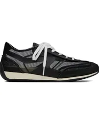 Rag & Bone Black Retro Runner Slim Sneakers Black