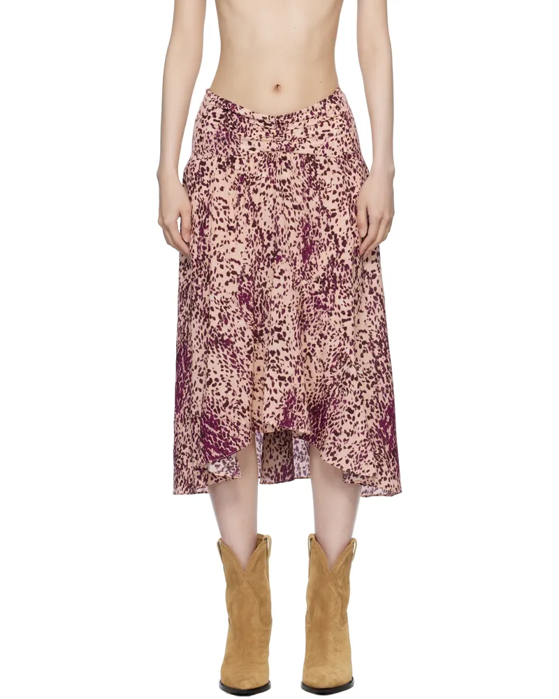 Isabel Marant Purple Olena Midi Skirt Purple