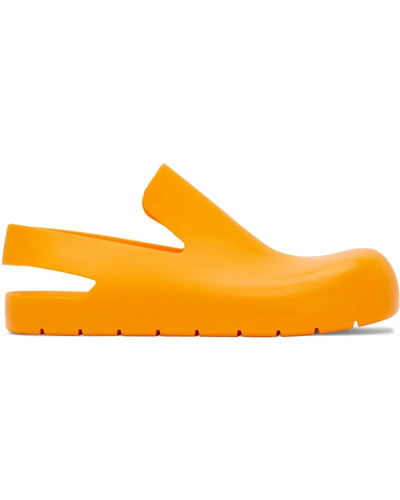 Bottega Veneta Orange Puddle Loafers 7593-tangerine
